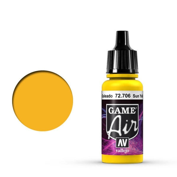 72706 Game Air Sunblast Yellow 17 ml Acrylic Airbrush Paint