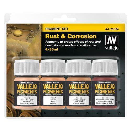 Vallejo - Vallejo 73194 Pigments Set Rust & Corrosion 4 x 35ml