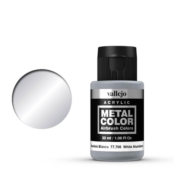 77706 Metal Color White Aluminium 32 ml Acrylic Paint