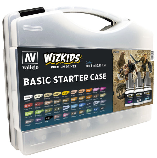 Wizkids Basic Starter Case Acrylic Paint Set 40 Colour Set