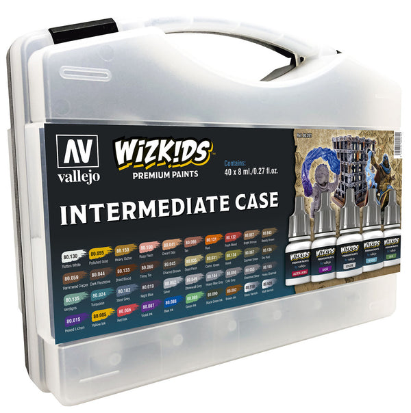 Wizkids Intermediate Case Acrylic Paint Set 40 Colour Set