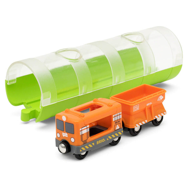 Cargo Train and Tunnel 3 pcs