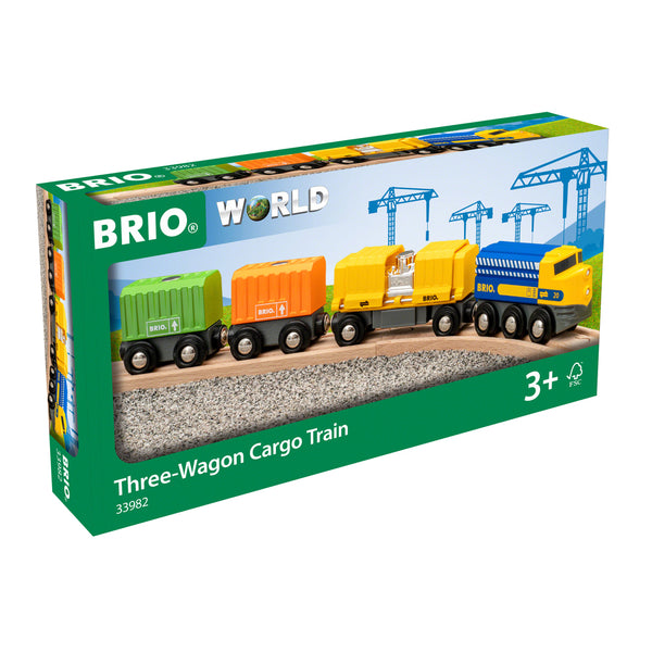 ThreeWagon Cargo Train 7 pcs