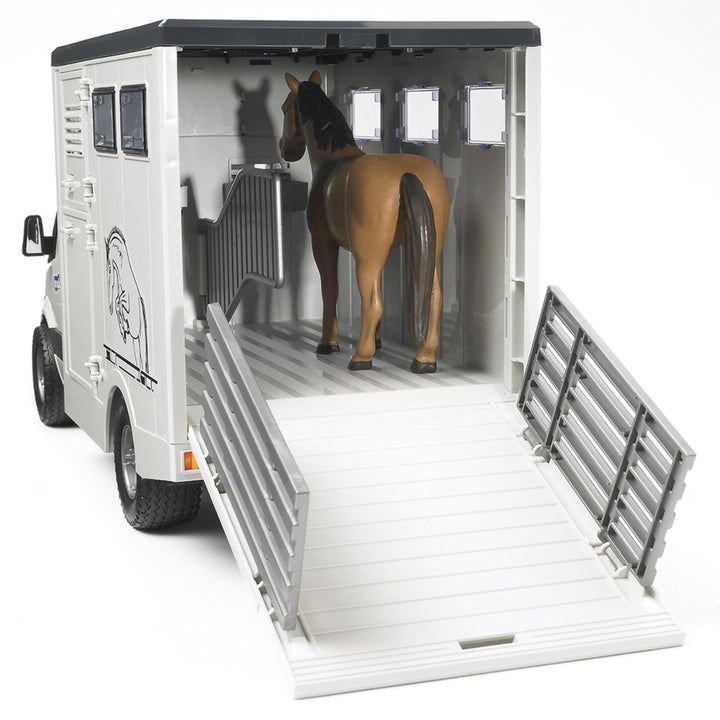 Bruder - 1/16 MB Sprinter Animal Transporter w/ Horse