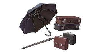 AB3521 1/35 WWII Civilian Suitcase with Umbrella Set Plastic Model Kit