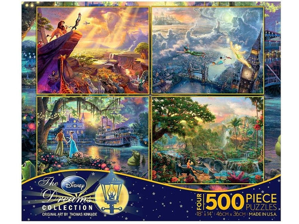 500pc Kinkade Disney  4in1 S1