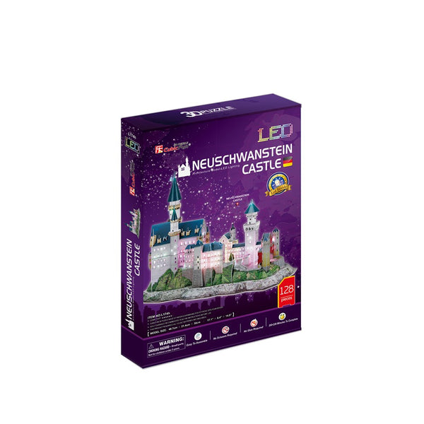 128pc Neuschwantstein Castle 3D LED