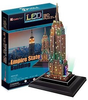 38pc Empire State Building 3D LED Puzzl