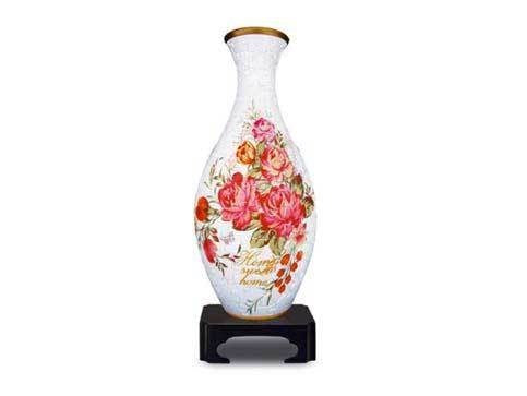 British Roses Puzzle Vase