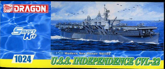 1024 1/350 U.S.S. Independence CVL22 Plastic Model Kit