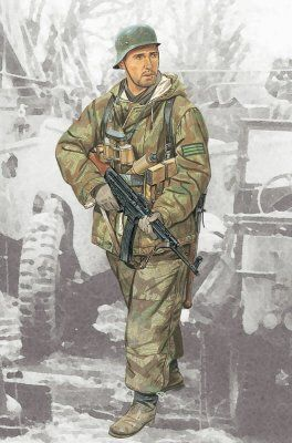 1629 1/16 Feldwebel 352nd Volksgrenadier Division Plastic Model Kit