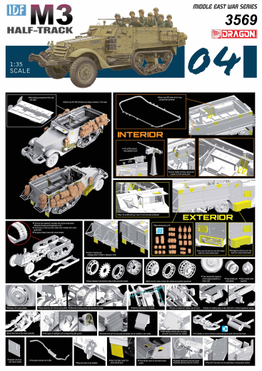 Dragon - Dragon 3569 1/35 IDF M3 Half Track