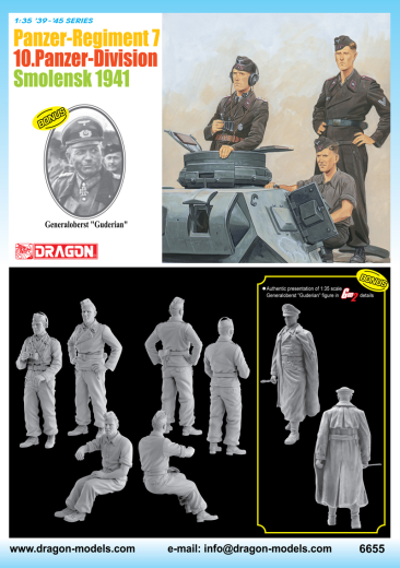 6655 1/35 PanzerRegiment 7 10.PanzerDivision Smolensk 1941 Plastic Model Kit