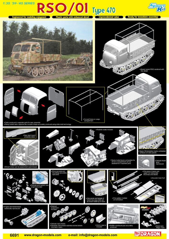 Dragon - Dragon 6691 1/35 RSO/01 Type 470 Plastic Model Kit