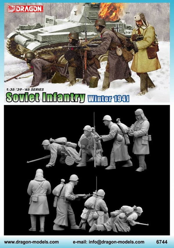 Dragon - Dragon 6744 1/35 Soviet Infantry Winter 1941