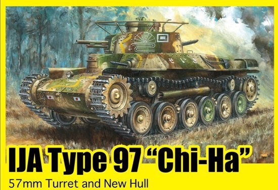 6875 1/35 IJA Type 97   ChiHa   w/57mm Gun and New Hull Plastic Model Kit