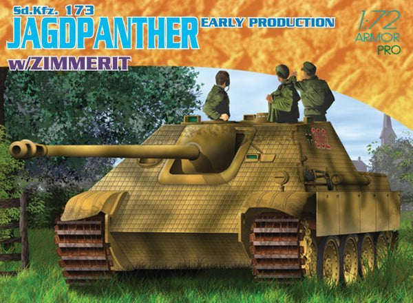 7241 1/72 Jagdpanther Early w/ Zimmerit Plastic Model Kit