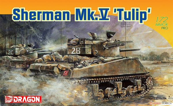 7312 1/72 Sherman Mk.V Tulip Plastic Model Kit