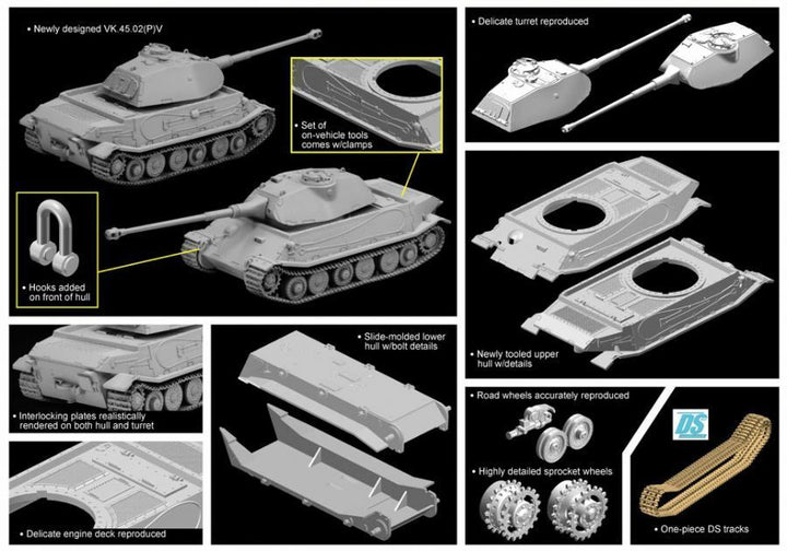 Dragon - Dragon 7492 1/72 VK.45.02(P)V