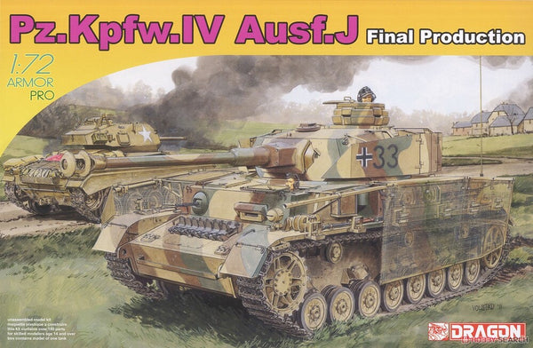 7629 1/72 Pz.Kpfw.IV Ausf.J Final Production Plastic Model Kit