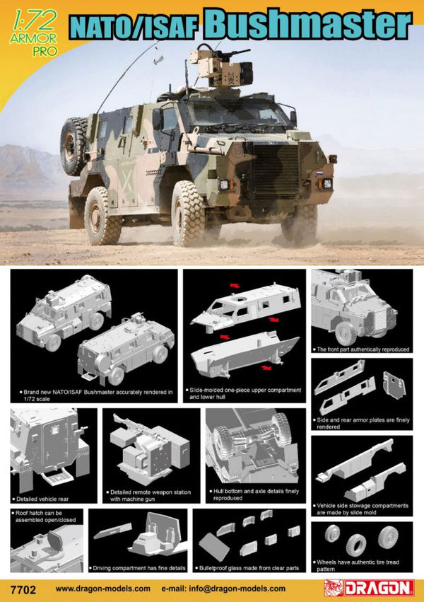 7702 1/72 NATO/ISAF Bushmaster Plastic Model Kit