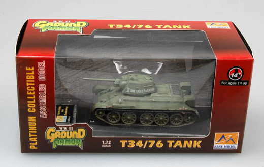 Easy Model - Easy Model 36267 1/72 T-34/76 - Russian Army Model 1943 ( 1943 Autumn) Assembled Model