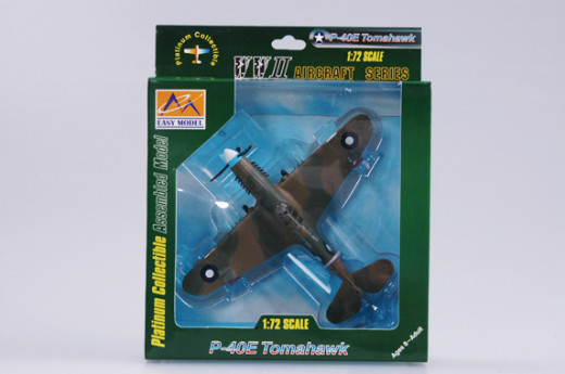 Easy Model - Easy Model 37271 1/72 P-40E Tomahawk 77Sqn RAAF 1942 Assembled Model