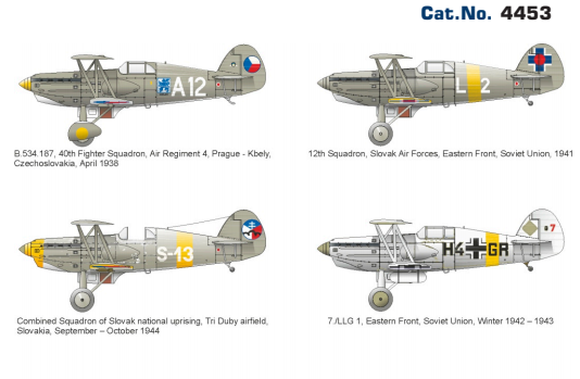 04453 1/144 Czechoslovak Avia B.534 IV. serie Super44