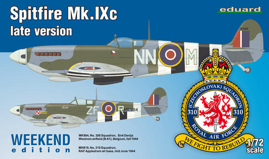 Eduard - Eduard 7431 1/72 Spitfire Mk.IXc late version Plastic Model Kit