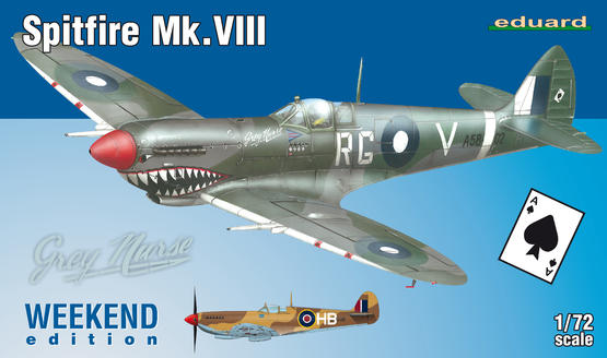 7442 1/72 Spitfire Mk.VIII Plastic Model Kit