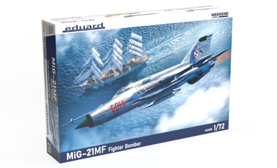 Eduard 07458 1/72 MiG21MF Fighter Bomber Plastic Model Kit