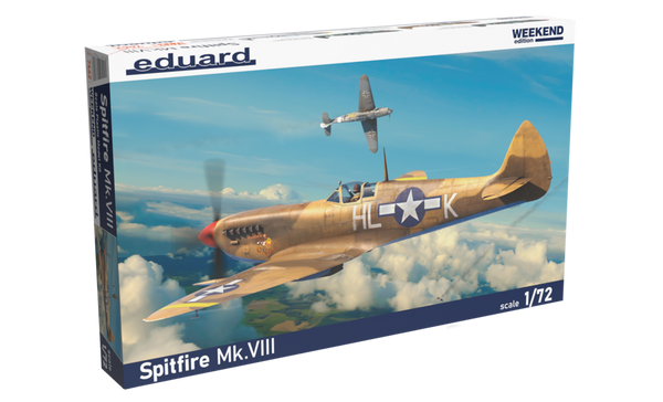 Eduard 1/72 Spitfire Mk.VIII Plastic Model Kit [7462]