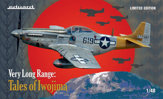 11142 1/48 US WWII fighter P51D VERY LONG RANGE Tales of Iwojima Limited edition