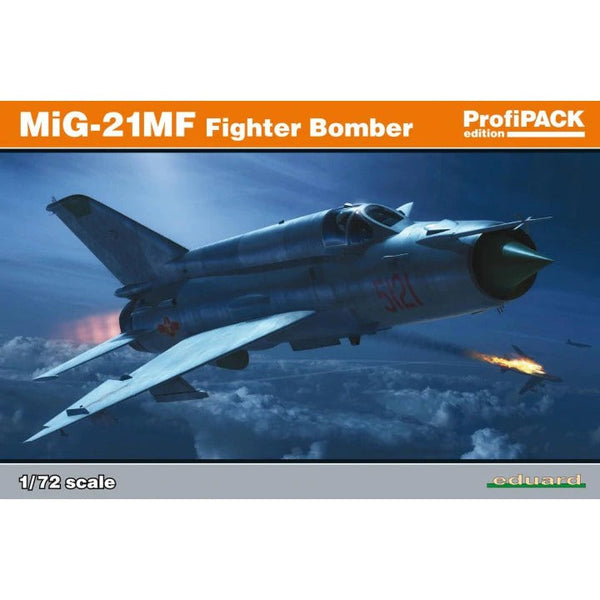 70142 1/72 MiG21MF FighterBomber Profipack Plastic Model Kit