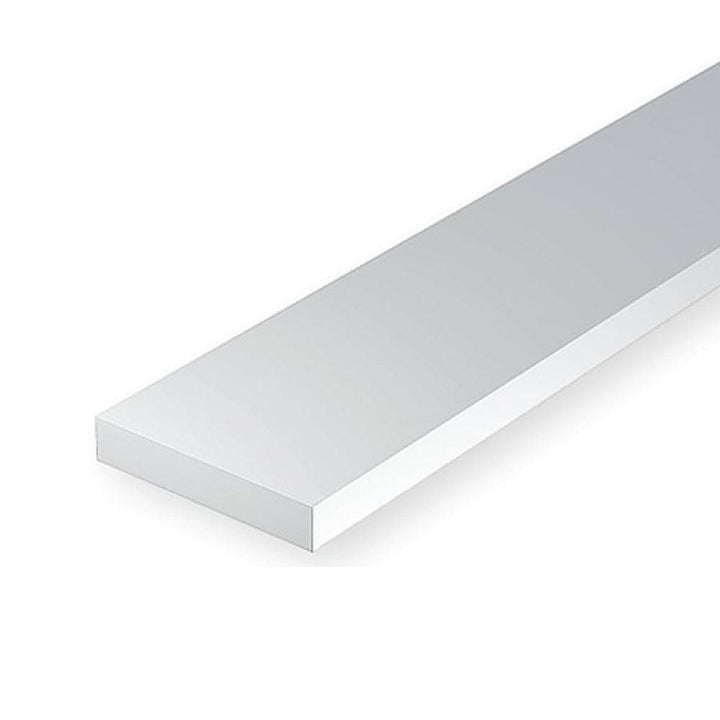 Evergreen - Evergreen 109 White Polystyrene Strip 0.010 x 0.250 x 14" / 0.25mm x 6.4mm x 36cm