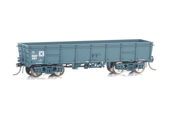 HO Noef Bogie Open Wagon Blue/3 Pack