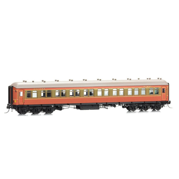 HO NCR 4 Car Set - Tuscan and Russet