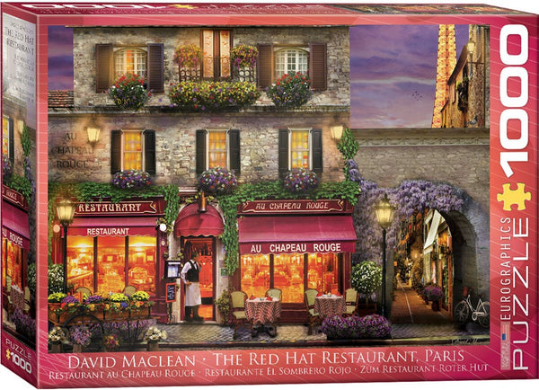 1000pc David Maclean The Red Hat  Restaurant Paris