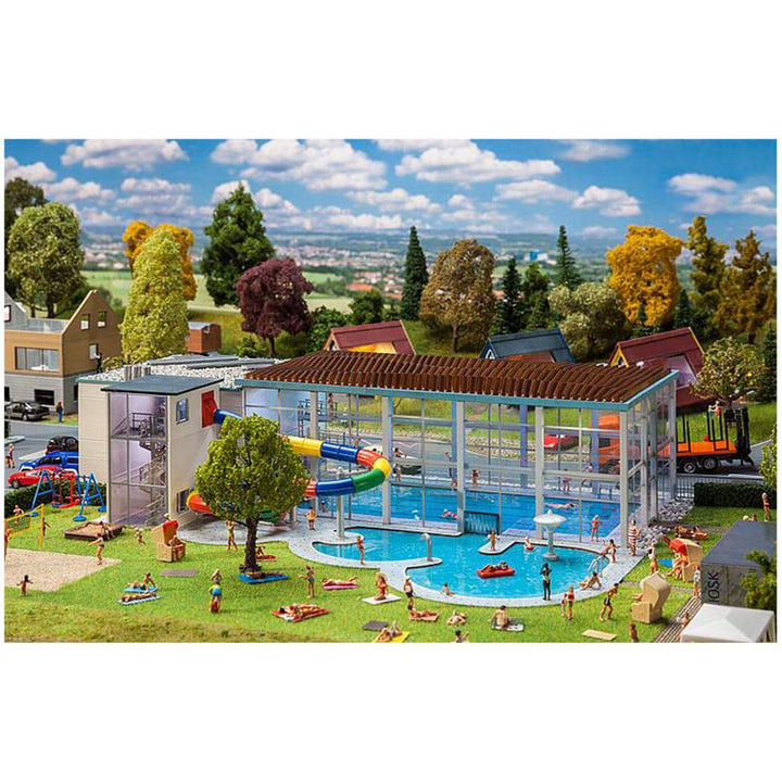 Faller - HO Indoor Swimming Pool with Slide