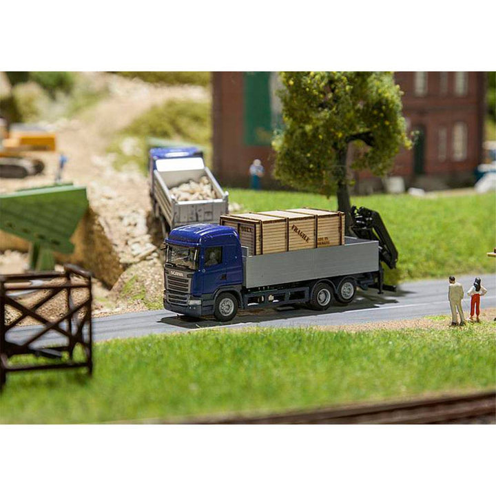 Faller - Lorry Scania R 13 HL Platform with wooden crate (HERPA)