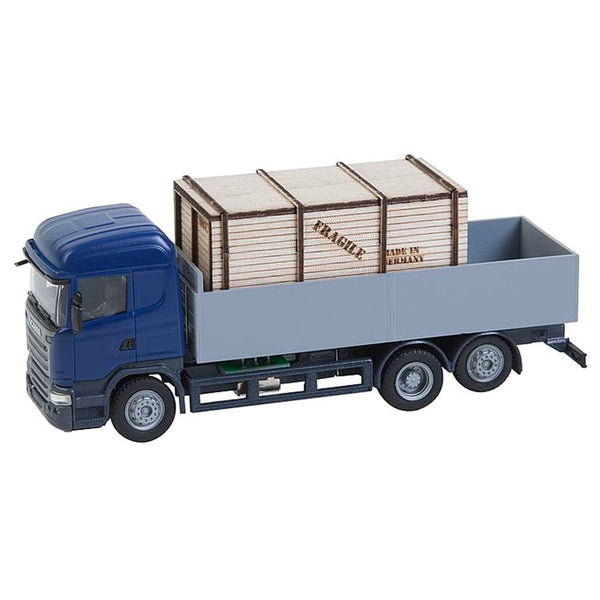 Faller - Lorry Scania R 13 HL Platform with wooden crate (HERPA)