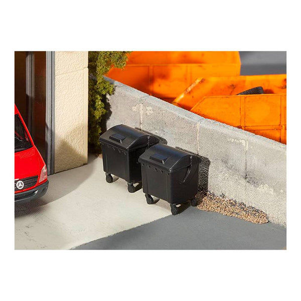 Faller - Faller HO Black Waste Bin (2)