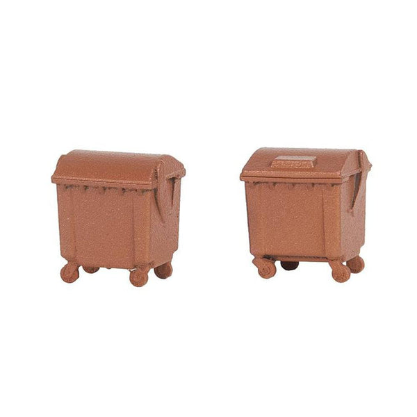 Faller - Faller HO 2 Brown Dustbins