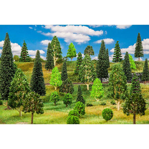 Faller - HO 10 Mixed Forest  Trees (Asst)