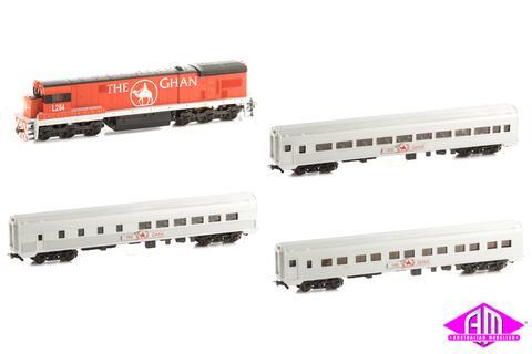 Frateschi - HO The Ghan C30 Loco & 3 Budd Cars