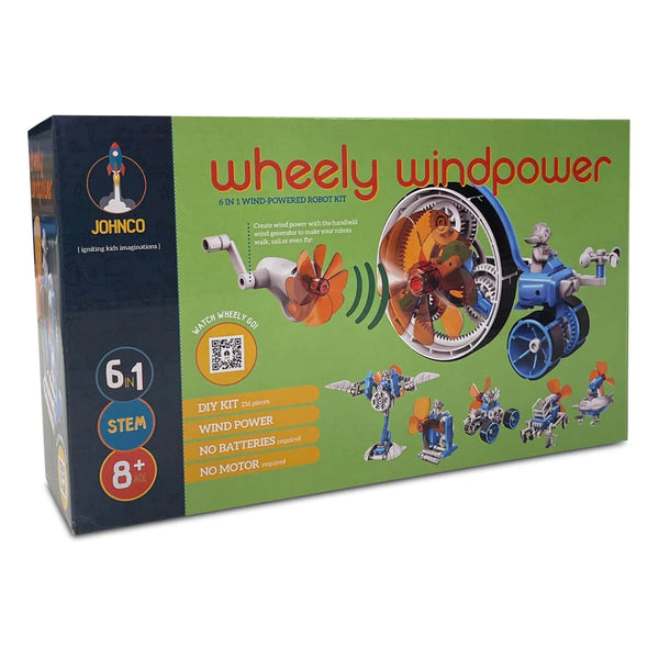 Wheely Windpower 6 in 1 Wind  Powered Robot