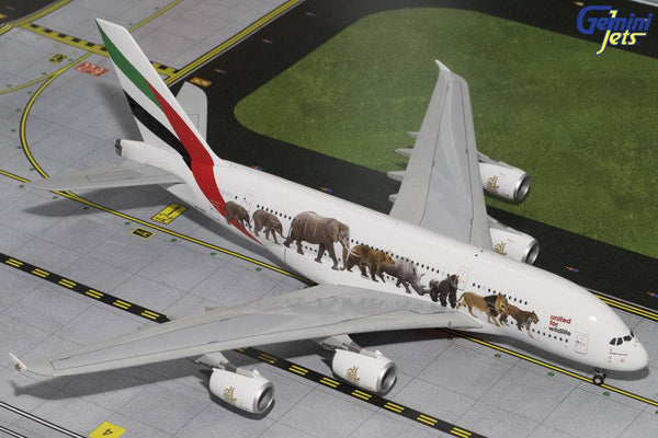 Gemini Jets - 1/200 A380-800 Emirates "Wildlife #1"