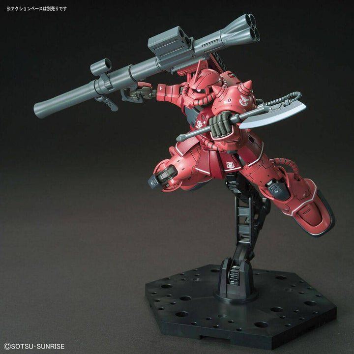 Bandai - HG 1/144 MS-06S ZAKU  II PRINCIPALITY OF ZEON CHAR AZNABLE?S MOBILE SUIT Red Comet Ver.