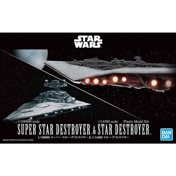 Bandai - 1/100000 SUPER STAR DESTROYER & 1/14500 STAR DESTROYER