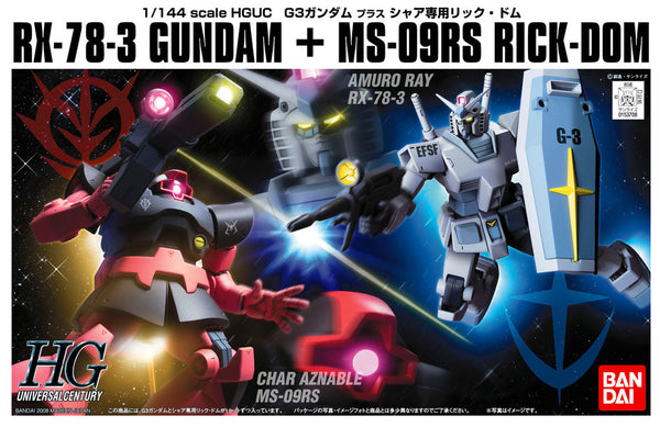 1/144 HGUC G3 GUNDAM VS CHARS RICK DOM SET